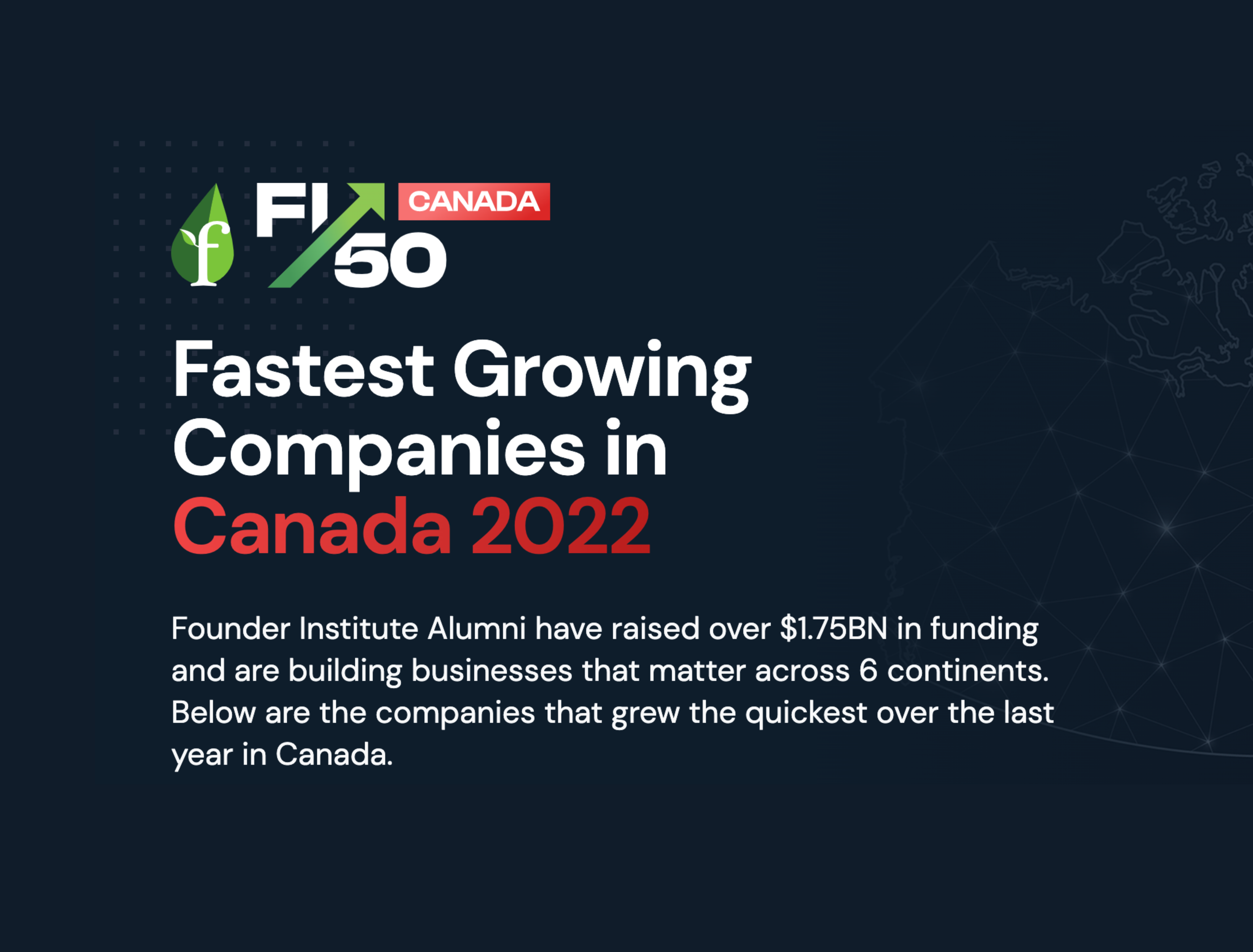 SuperVisas Named One of The 50 Fastest Growing Canadian Companies by Founder Institute in 2022